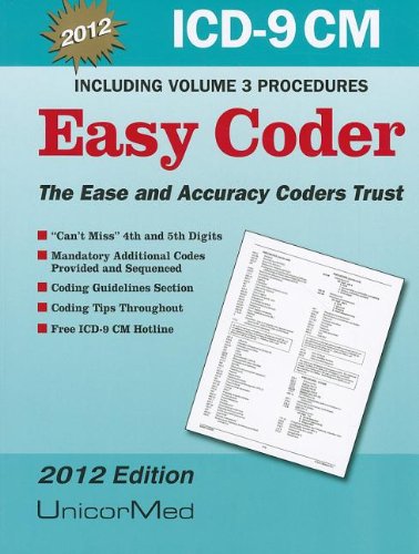 9781567814910: 2012 ICD-9-CM Easy Coder w/ Vol 3 Procedures