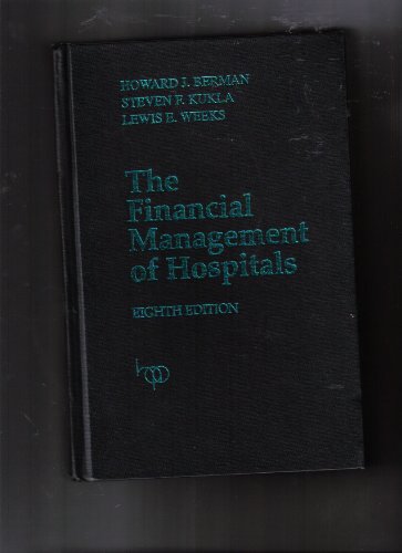 Stock image for The Financial Management of Hospitals for sale by Ergodebooks