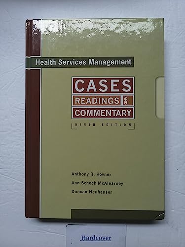 Beispielbild fr Health Services Management: Readings, Cases, and Commentary, 9th Edition zum Verkauf von Books of the Smoky Mountains