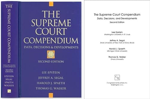 9781568021683: The Supreme Court Compendium: Data, Decisions, and Developments