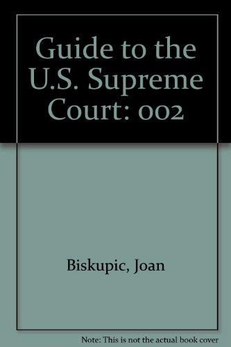 Stock image for Congressional Quarterly's Guide to the U.S. Supreme Court Volume 2 for sale by Ergodebooks