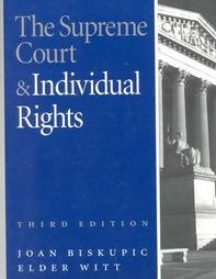 Beispielbild fr The Supreme Court and Individual Rights zum Verkauf von Better World Books