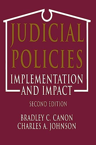 Beispielbild fr Judicial Policies: Implementation and Impact zum Verkauf von Wonder Book