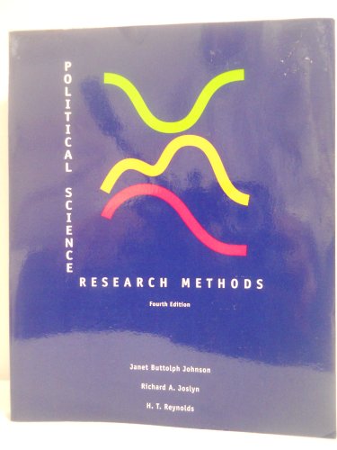 Beispielbild fr Political Science Research Methods zum Verkauf von Better World Books