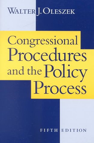 Beispielbild fr Congressional Procedures and Policy Process zum Verkauf von Wonder Book