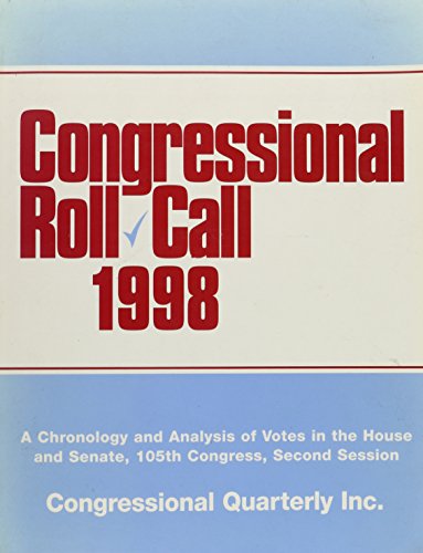 Imagen de archivo de Congressional Roll Call 1998 a la venta por Better World Books