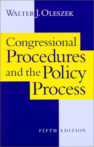 Beispielbild fr Congressional Procedures and Policy Process zum Verkauf von Better World Books