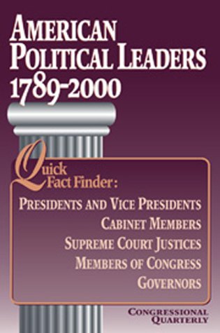 Beispielbild fr American Political Leaders 1789-2000 (American Leaders) zum Verkauf von Wonder Book