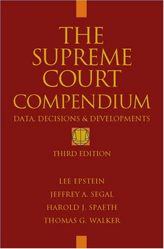Imagen de archivo de The Supreme Court Compendium a la venta por Better World Books