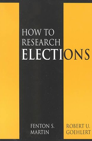 Beispielbild fr How to Research Elections zum Verkauf von Better World Books