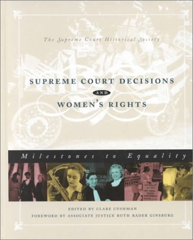 Stock image for Supreme Court Decisions and Women for sale by Robinson Street Books, IOBA