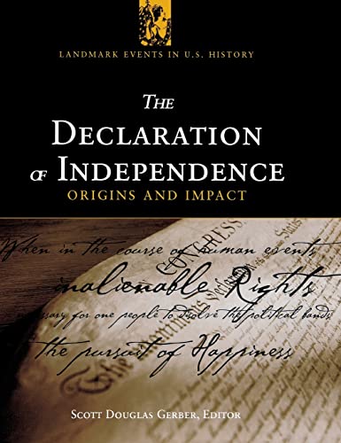 Beispielbild fr The Declaration of Independence : Origins and Impact zum Verkauf von Better World Books