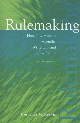 Imagen de archivo de Rulemaking : How Government Agencies Write Law and Make Policy a la venta por Better World Books