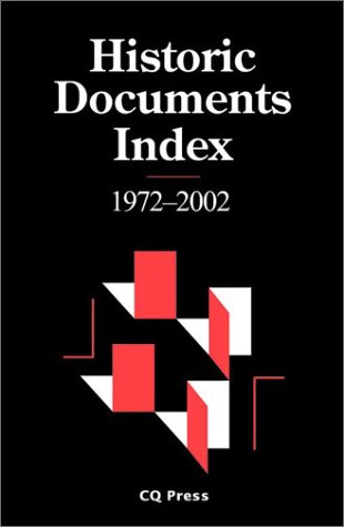 Stock image for Historic Documents Index 1972-2002 for sale by Books Puddle