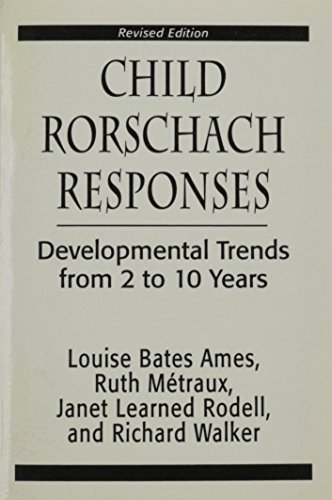 Stock image for Child Rorschach Responses: Developmental Trends from Two to Ten Years (Master Work) for sale by HPB-Red