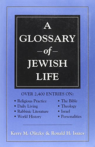 Beispielbild fr A Glossary of Jewish Life zum Verkauf von Wonder Book