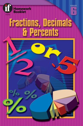 Stock image for Fractions, Decimals and Percents Homework Booklet, Grade 6 (Homework Booklets) for sale by Wonder Book