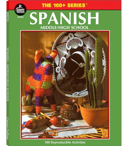Beispielbild f�r Carson Dellosa The 100 Series Spanish Workbook, Vocabulary, Common Phrases, Culture, Sentence Building Skills, and More, Middle and High School Classroom or Homeschool Curriculum (Volume 18) zum Verkauf von World of Books (was SecondSale)