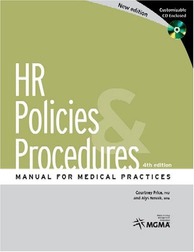 Beispielbild fr HR Policies and Procedures Manual for Medical Practices zum Verkauf von Cronus Books