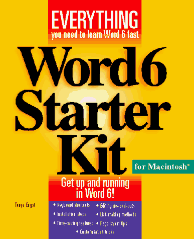 Word 6 Starter Kit/Book and Disk (9781568300351) by Engst, Tonya