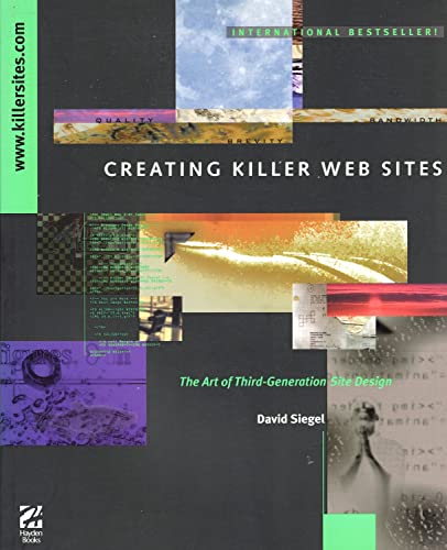 Beispielbild fr Creating Killer Web Sites: The Art of Third-Generation Site Design zum Verkauf von Wonder Book