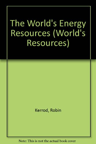 Beispielbild fr Energy Resources zum Verkauf von Better World Books