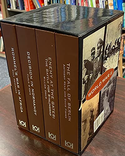 Stock image for World War II:The Fate of Europe Four Book Box Set (The Fall of Berlin, Rommel's War in Africa, Decision in Normandy, Enemy at the Gates: The Battle for Stalingrad) for sale by HPB-Red