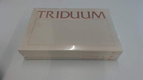 Beispielbild fr Triduum Sourcebook: volumes I, II, and III (3 volume set) zum Verkauf von Windows Booksellers