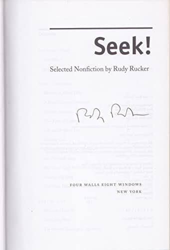 Stock image for Seek!: Selected Nonfiction for sale by Books of the Smoky Mountains