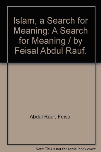 Beispielbild fr Islam: A Search for Meaning zum Verkauf von Housing Works Online Bookstore