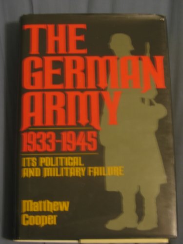 9781568653907: The German Army 1933-1945