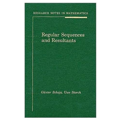 Stock image for Regular Sequences and Resultants. for sale by Lost and Found Books