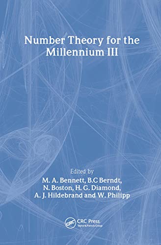 Beispielbild fr Number Theory for the Millennium III: 003 zum Verkauf von HALCYON BOOKS