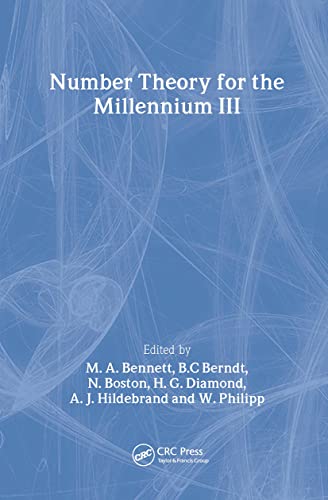 Imagen de archivo de Number Theory for the Millennium III: 003 a la venta por HALCYON BOOKS