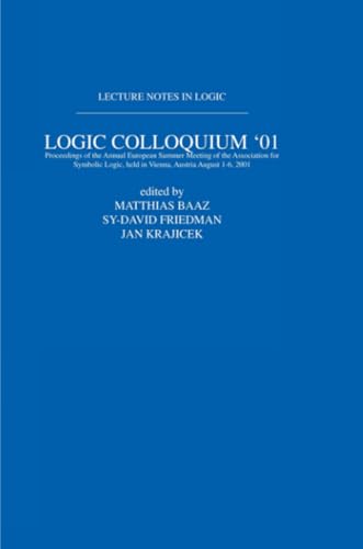 Stock image for Logic Colloquium '01 for sale by Blackwell's