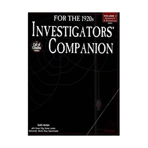 9781568820071: For the 1920s Investigators' Companion