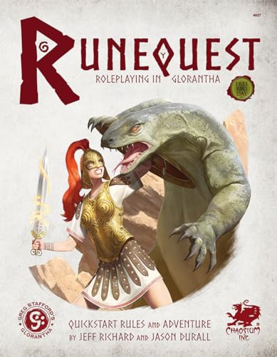 Beispielbild fr Runequest: Roleplaying in Glorantha Quick Start zum Verkauf von Half Price Books Inc.