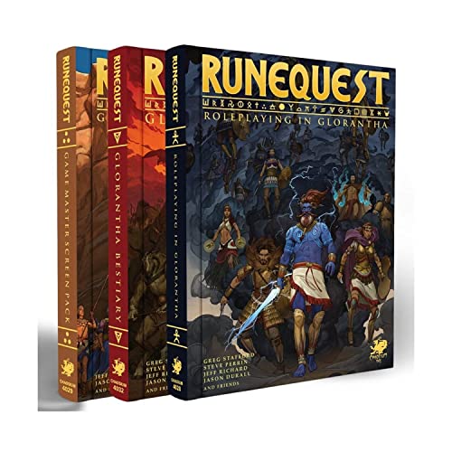 Imagen de archivo de RuneQuest: Roleplaying in Glorantha Deluxe slipcase set a la venta por Front Cover Books