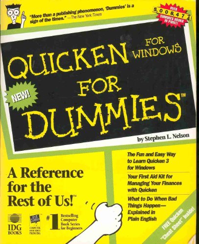 Imagen de archivo de Quicken for Windows for dummies a la venta por SecondSale