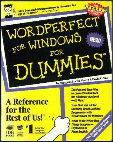 Stock image for Wordperfect for Windows for Dummies (For Dummies Computer Book) for sale by Wonder Book