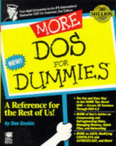 Imagen de archivo de More DOS for Dummies a la venta por Once Upon A Time Books