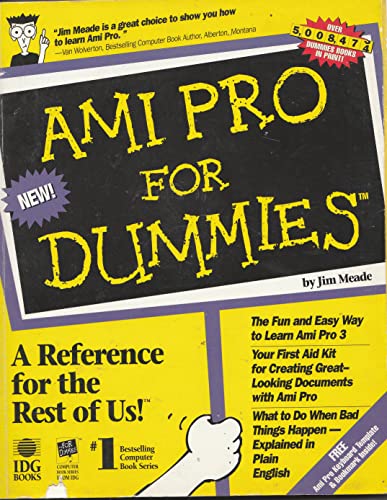 Imagen de archivo de Ami Pro for Dummies a la venta por a2zbooks