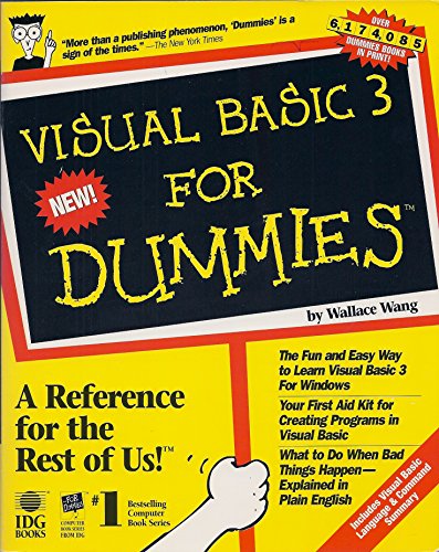 Stock image for Visual Basic 3 for Dummies for sale by Goodwill Books
