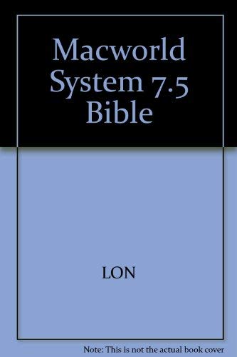 9781568840987: Macworld System 7.5 Bible