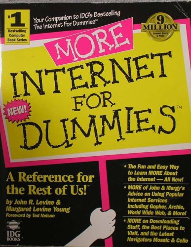 More Internet for Dummies (9781568841649) by Margaret Levine Levine, John R. And Young