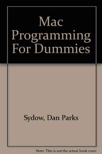 Imagen de archivo de Mac Programming for Dummies? a la venta por ThriftBooks-Dallas
