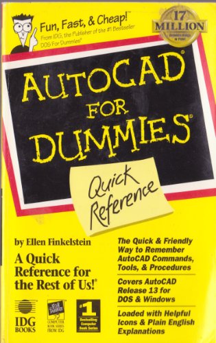 Beispielbild fr Autocad for Dummies Quick Reference zum Verkauf von Front Cover Books