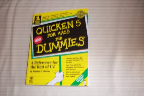 9781568842110: Quicken(r) 5 For Macs For Dummies(r)