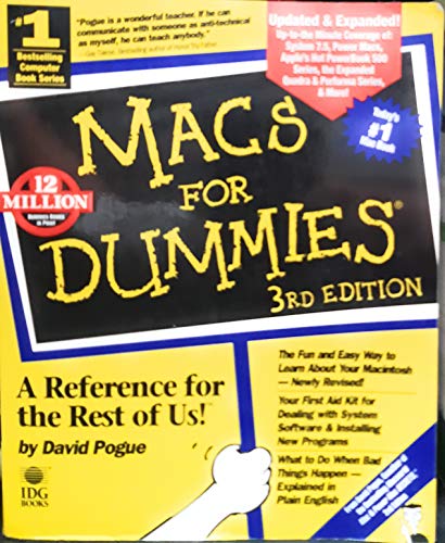 9781568842394: Macs For Dummies