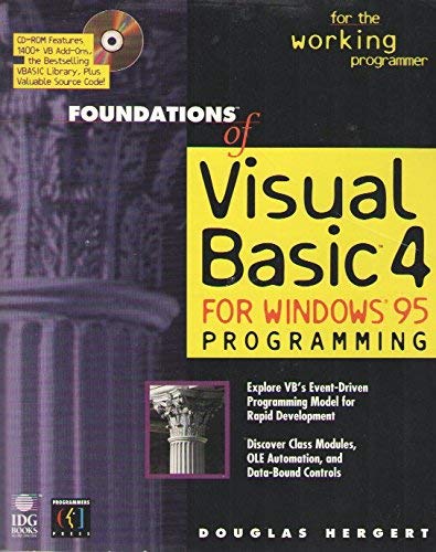 Beispielbild fr Foundations of Visual Basics 4 for Windows 95 Programming zum Verkauf von Better World Books